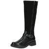 Stiefel CAPRICE "Caprice Stiefel Leder", Damen, Gr. 38,5, schwarz, Leder, casual, Schuhe