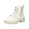 Schnürstiefelette ARA "Ara Stiefelette Glattleder", Damen, Gr. 37,5, beige (cream), Glattleder, casual, Schuhe
