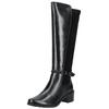 Stiefel CAPRICE "Caprice Stiefel Leder/Textil", Damen, Gr. 37,5, schwarz, Leder, Textil, casual, Schuhe