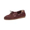 Bootsschuh PAVEMENT "Pavement Halbschuhe Veloursleder", Damen, Gr. 40, rot (bordeaux), Veloursleder, casual, Schuhe