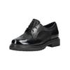 Schnürschuh GABOR COMFORT "Gabor Comfort Halbschuhe Leder", Damen, Gr. 40, schwarz (schwarz lack), Leder, casual, Schuhe