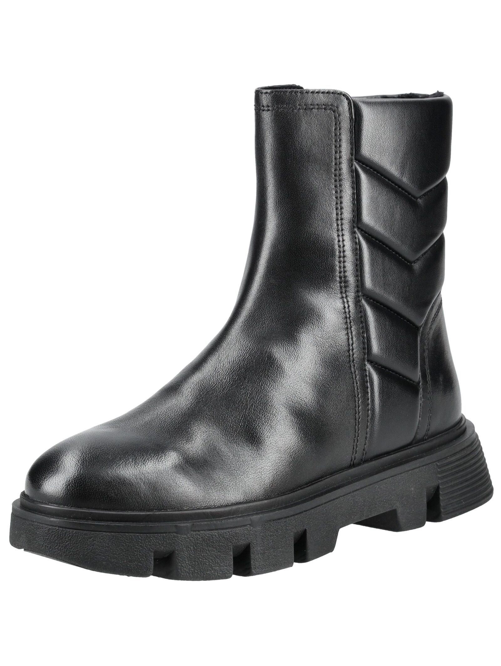 Stiefelette GEOX "Geox Stiefelette Leder/Synthetik", Damen, Gr. 37, schwarz, Leder, Synthetik, Schuhe Stiefelette