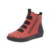 Sneaker REMONTE "Remonte Sneaker Glattleder", Damen, Gr. 36, rot (rot, schwarz), Glattleder, casual, Schuhe