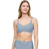 Bügelloser BH TRIUMPH "Shape Smart P", Damen, Gr. 2, N-Gr, chambray, Microtouch, Obermaterial: 51% Polyamid, 25% Polyester, 24% Elasthan, casual, BHs, glättend, wattiert, tiefer V-Ausschnitt, elastisch, formend