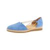 Riemchenballerina PAUL GREEN "Paul Green Halbschuhe Veloursleder", Damen, Gr. 39, blau (pacific), Veloursleder, casual, Schuhe