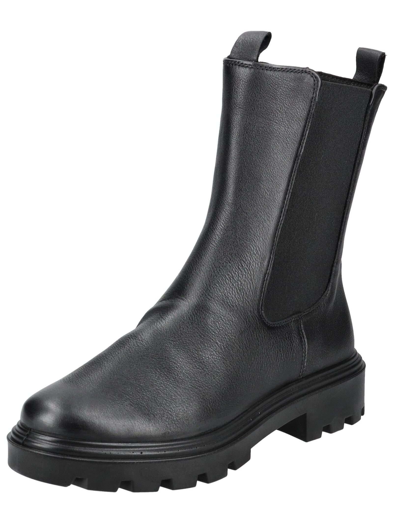Stiefelette ARA "Ara Stiefelette Leder/Textil", Damen, Gr. 39, schwarz, Leder, Textil, Casual, Schuhe