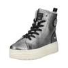 Sneaker MUSTANG SHOES "Mustang Shoes Sneaker Lederimitat", Damen, Gr. 37, silber, Lederimitat, casual, Schuhe
