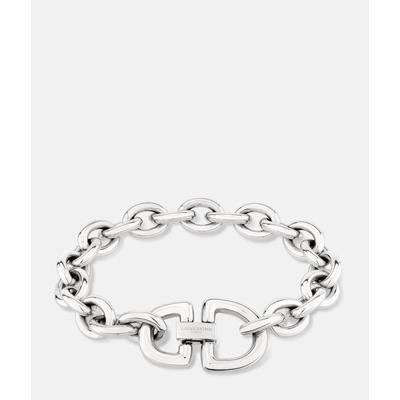 Armband LIEBESKIND BERLIN "Schmuck Geschenk Edelstahl Armkette The D-Link Statement", silber (silberfarben), Armbänder, Damen, Edelstahl Image