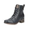 Schnürstiefelette MUSTANG SHOES "Mustang Shoes Stiefelette Lederimitat", Damen, Gr. 37, blau (navy), Lederimitat, casual, Schuhe