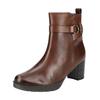 Stiefelette GABOR COMFORT "Gabor Comfort Stiefelette Nappaleder", Damen, Gr. 42, braun (mittelbraun), Nappaleder, casual, Schuhe