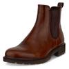 Chelseaboots ECCO "Metropole Vienna", Damen, Gr. 40, braun, Leder, klassisch, Schuhe, Stiefelette, Schlupfboots, Casual-Boots mit Stretcheinsätze