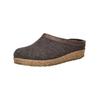 Hausschuh HAFLINGER "Haflinger Hausschuhe Filz", Herren, Gr. 45, braun, Filz, casual, Schuhe