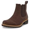 Chelseaboots ECCO "ELAINA", Damen, Gr. 39, braun, Veloursleder, casual, Schuhe, Schlupfboots, Herbstboots, Stiefelette mit Stretcheinsätze