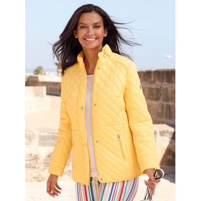 Steppjacke CASUAL LOOKS, Damen, Gr. 50, gelb, 100% Polyester, Wattierung:100% Polyester, unifarben, Langarm, Jacken Image