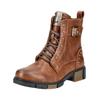 Schnürstiefelette MUSTANG SHOES "Mustang Shoes Stiefelette Lederimitat", Damen, Gr. 38, braun (cognac), Lederimitat, casual, Schuhe