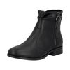 Stiefelette RIEKER, Damen, Gr. 40, schwarz, Lederimitat, unifarben, elegant, Schuhe, Boots, Blockabsatz, mit Innenreißverschluss