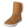 Snowboots RICOSTA "Ricosta Stiefel Veloursleder", Kinder, Gr. 36, braun (hazel), Veloursleder, casual, Schuhe