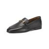 Slipper INUOVO "INUOVO Slipper Leder", Damen, Gr. 40, schwarz, Leder, casual, Schuhe