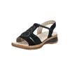 Riemchensandale ARA "Ara Pantoletten Leder", Damen, Gr. 40, schwarz, Leder, casual, Schuhe