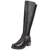 Stiefel REMONTE "Remonte Stiefel Glattleder", Damen, Gr. 39, schwarz, Glattleder, casual, Schuhe
