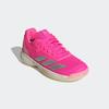 Tennisschuh ADIDAS PERFORMANCE "COURTFLASH KIDS", Gr. 37, lucid pink, silber metallic, bliss pink, Textil, Synthetik, sportlich, Schuhe, geeignet für Hartplatz und Sandplatz