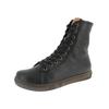 Schnürstiefelette ANDREA CONTI "Andrea Conti Stiefelette Leder", Damen, Gr. 37, schwarz, Leder, casual, Schuhe