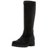 Stiefel GABOR "Gabor Stiefel Veloursleder/Microfaser", Damen, Gr. 39, schwarz, Veloursleder, Microfaser, casual, Schuhe