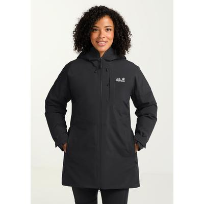 Daunenjacke JACK WOLFSKIN "ICECAPE 2L DOWN INS JKT W RDS", Damen, Gr. XS, schwarz, Oberstoff: 100% POLYESTER; Kontrastmaterial 1: 71% POLYAMID, 29% ELASTHAN; Füllung 1: 90% ENTENDAUNEN, 10% FEDER; Futter 1: 100% POLYESTER, Jacken Image