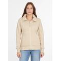 Sweatshirt RAGWEAR "RONETTE PRINT", Damen, Gr. L, beige (sand), Sweatware, Obermaterial: 70% Baumwolle, 30% Polyester, casual, Rundhals, Langarm, Sweatshirts