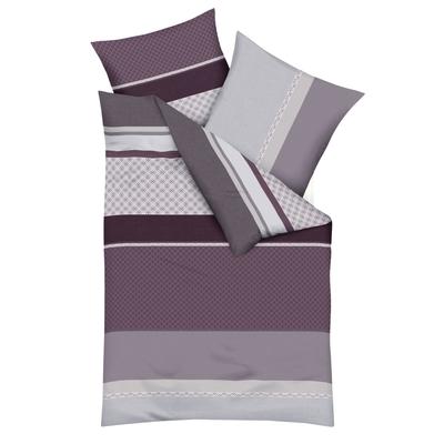 Bettwäsche KAEPPEL "Imperial", rot (bordeaux), B/L: 135cm x 200cm, , Mako-Satin, B/L: 80cm x 80cm, Mako-Satin, Obermaterial: 100% Baumwolle, Bettwäsche Image