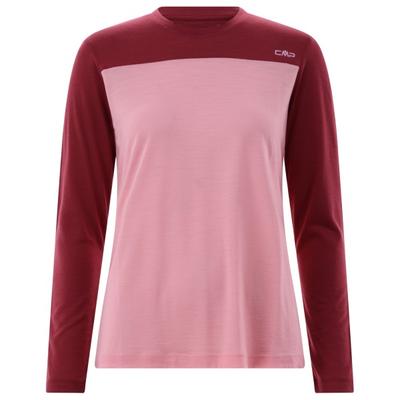 CMP - Women's Kildar T-Shirt - Merinolongsleeve Gr 46 rosa/rot Image
