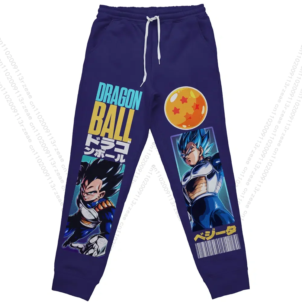 Vegeta V2 Dragon Ball Hose Herren Anime Cosplay Kostüm Druck Lässige Straße Jogginghose Sport T-Shirt Atmungsaktive Jogginghose Image