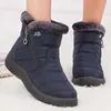 Stiefel Frau Schnee Solide Frauen Schuhe Wasserdichte Damen Schuhe Plus Größe Stiefeletten Plüsch frauen Winter Schuhe Botas Mujer
