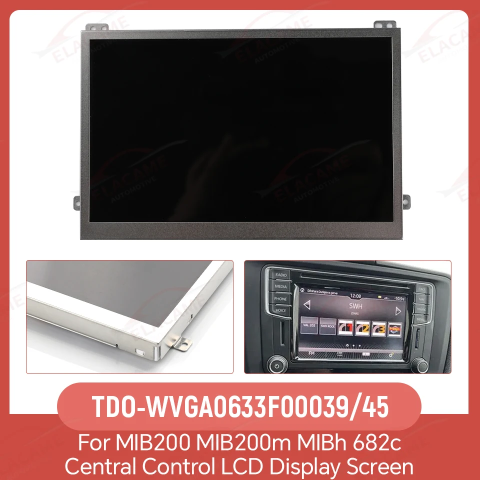 6,33 "Auto LCD Display Bildschirm Für Volkswagen MIB STD2 200 680 682 Radio Multi-media Teil TDO-WVGA0633F00045 39 TDO-0633F40686 Image