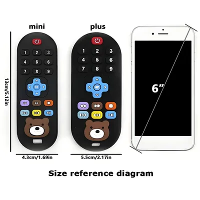 1/3pcs Teether toys remote control baby baby teeth use for boy and girls holiday gift remote control shape silicone teething toy