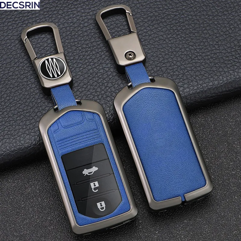 Zink-legierung + Leder Auto Fernbedienung Schlüssel Fall Abdeckung Shell Fob Für Acura ILX MDX ZDX RDX TLX RL TL 2009 2010 2011 2012 2013 2014 2015 Image