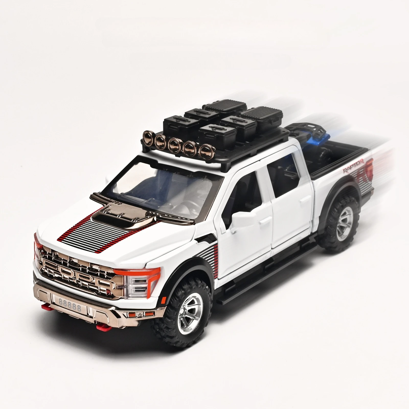 Neues 1:24 Ford F150 Pickup Truck Simulation Legierung Automodell – geeignet für Kinderspielzeug und Sammlungen Image