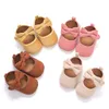Frühlings- und Herbststil 0–1 Jahre alte Babyschuhe Fliege weiche Sohle Prinzessin Babyschuhe Babyschuhe