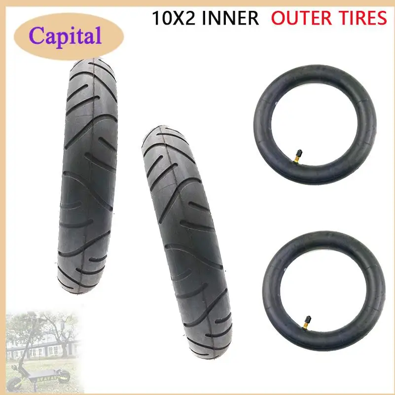 Verdickte und langlebige Innen- und Außenreifen, Kinderwagen-Roller-Reifen, 10 x 2,0 Innen- und Außenreifen Image