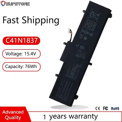 C41N1837 Laptop Battery For Asus Zephyr GU502GV GU502LV GU502LWS GU502GW GU502LXS FX516PM GA502DU H500GV W500GV FX516PR GX502LXS