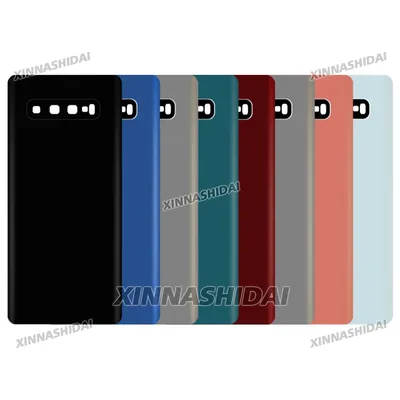 High Quality Battery Cover For Samsung Galaxy S10 Battery Cover Glass Panel Rear Door Battery Housing Case Adhesive Replacement