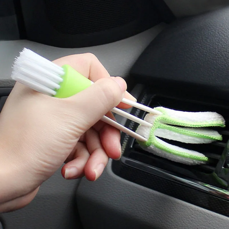 2In1 Auto Klimaanlage Outlet Reinigung Werkzeug Mehrzweck Staub Pinsel Auto Innen Mehrzweck Pinsel Auto Kühlergrill Reiniger pinsel Image
