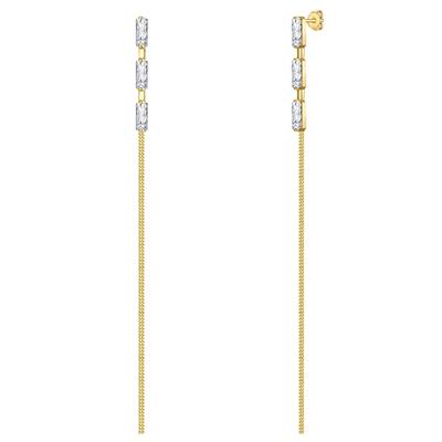Rafaela Donata - Ohrhänger aus Sterling Silber in Gelbgold mit Zirkonia Ohrringe 1 ct Damen (49.99 € / 1 ct) Image