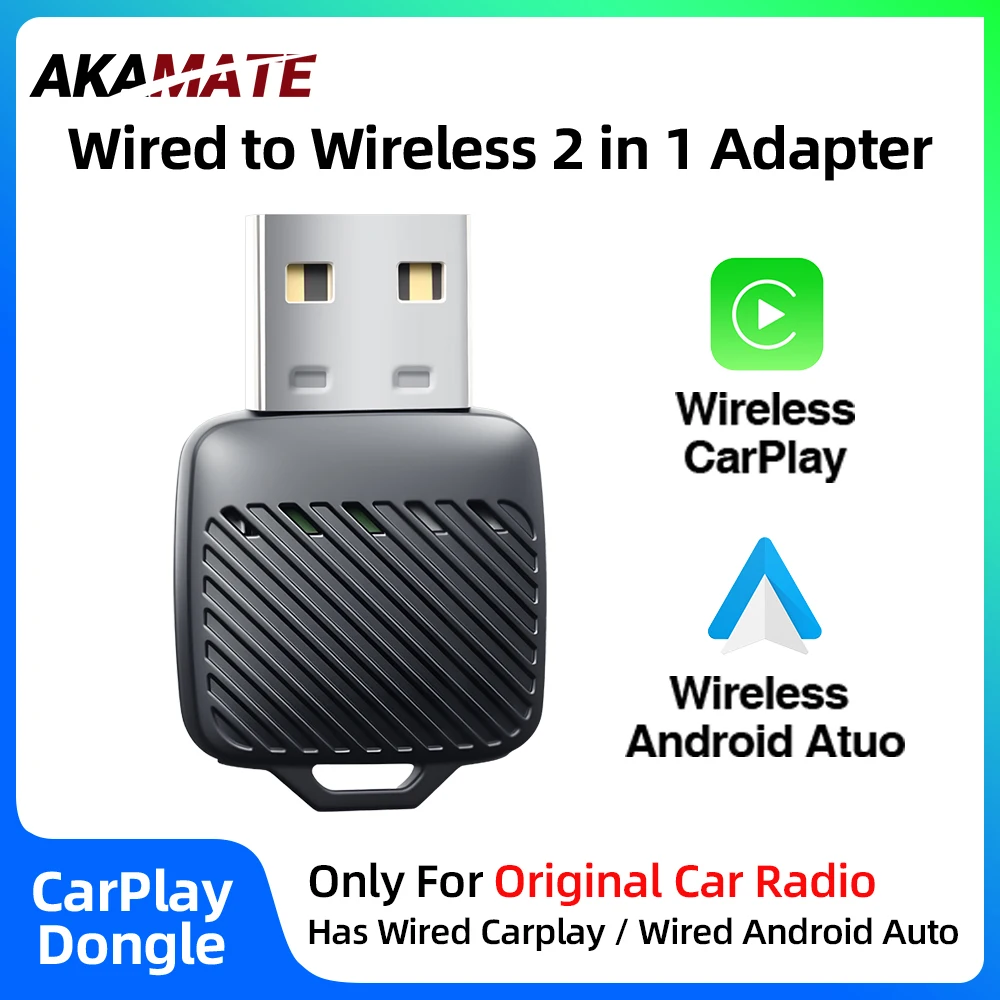 Mini Wireless CarPlay Adapter für Original Autoradio Change Wired CarPlay Android Auto zu Wireless Plug and Play Typ-C USB Image