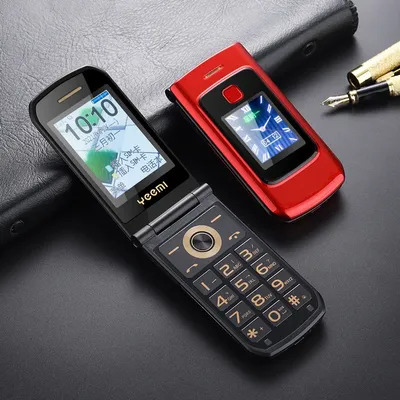Zwei Displays Flip Mobile für ältere Menschen Speed Dia SOS Push Button Metallgehäuse Kleine Größe Zwei SIM-Karten 2G GSM Tragbares Telefon Günstig