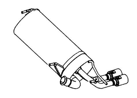 VEGAZ Endschalldämpfer PEUGEOT PGS-366 1726PZ Endtopf,Auspuff Endtopf,Nachschalldämpfer,ESD Image