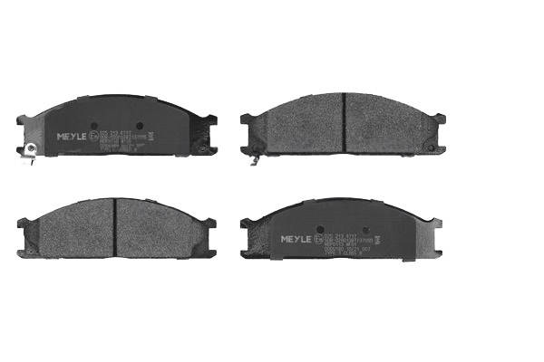 MEYLE Bremsbelagsatz NISSAN 025 213 4717 4106023C91,4106023C94,41060V7091 4108009W85,AY040NS061,D106057G90,26296AA051,4100010G08,410600H590,410602S790 Image