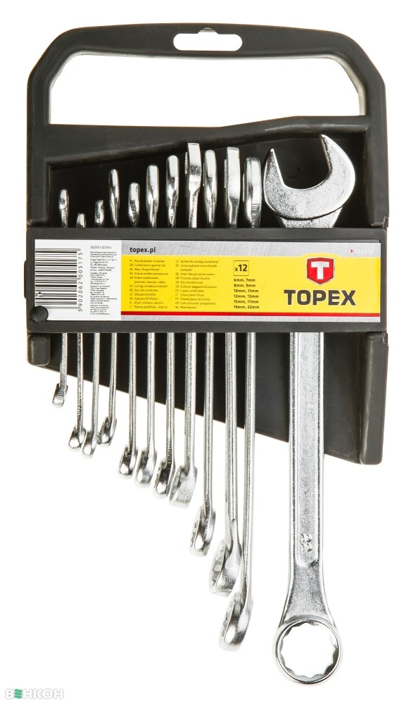 TOPEX Ring- / Gabelschlüsselsatz 35D375