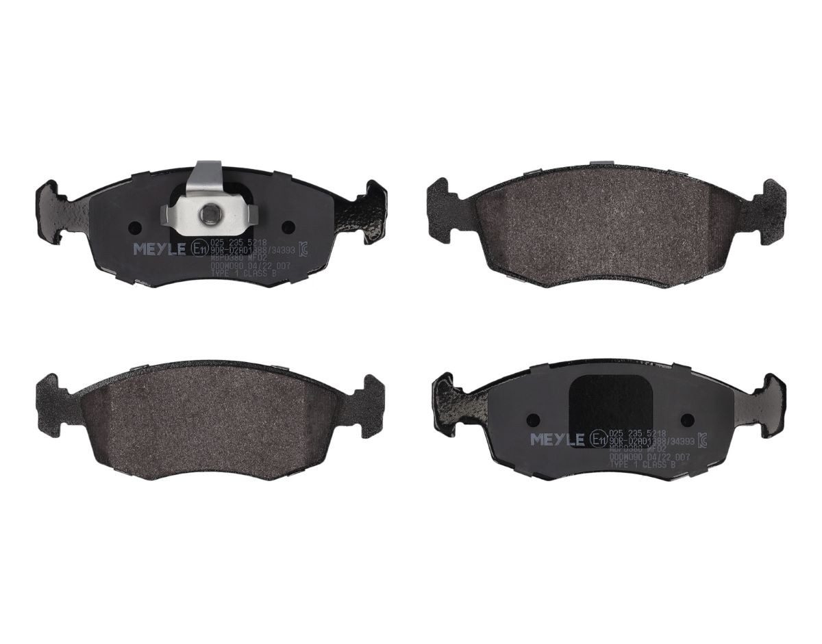 MEYLE Bremsbelagsatz FIAT 025 235 5218 77362177,77362180,9949125 MBP0380,71738151,71738152,77362178,9948131,9948870,71752592 Image