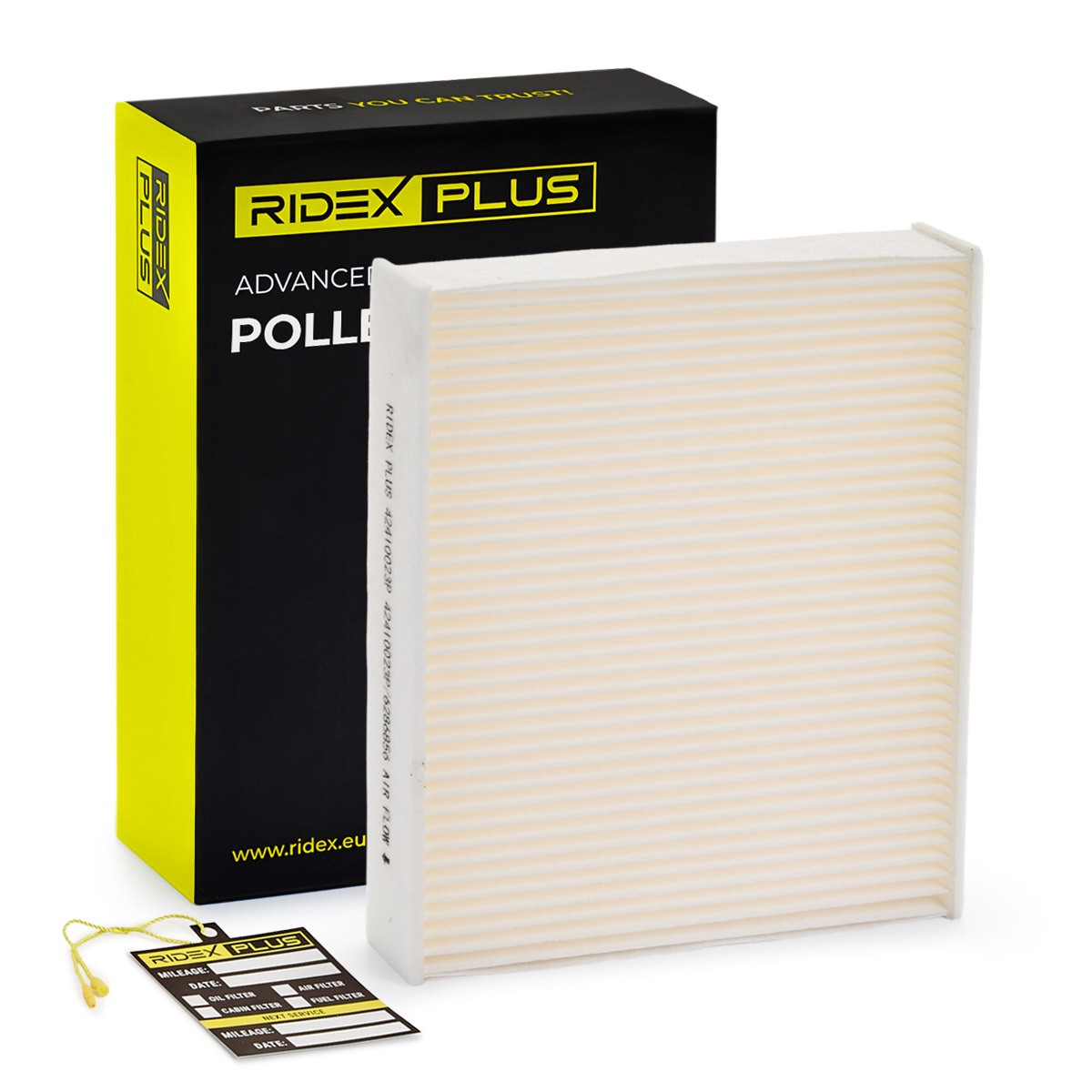 RIDEX PLUS Innenraumfilter FORD,VOLVO 424I0023P 30780376,8687389,1354952 1354953,1494691 Image